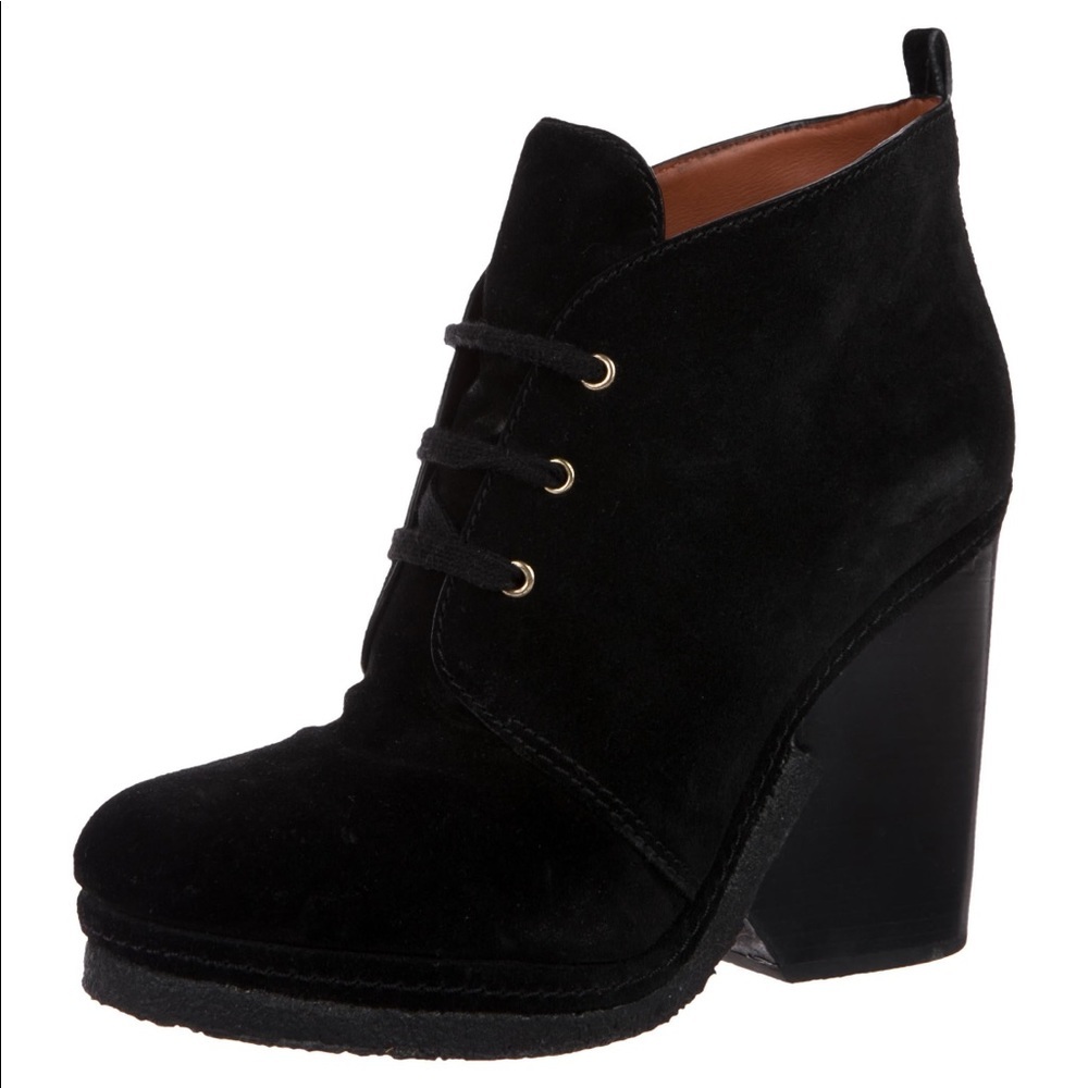 Marc by Marc Jacobs wedge suede lace up boots